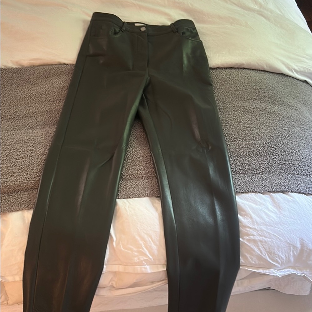 Wilfred Gray Leather Pants